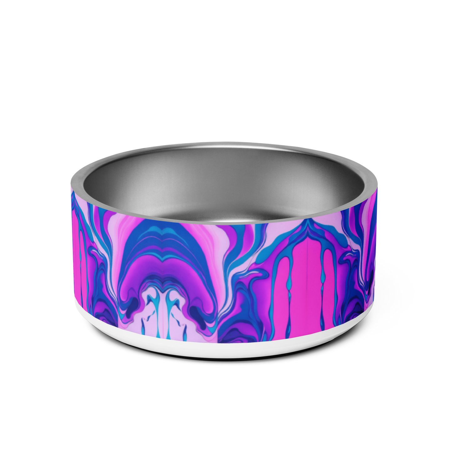 Marbled Magic Stainless Steel Pet Bowl