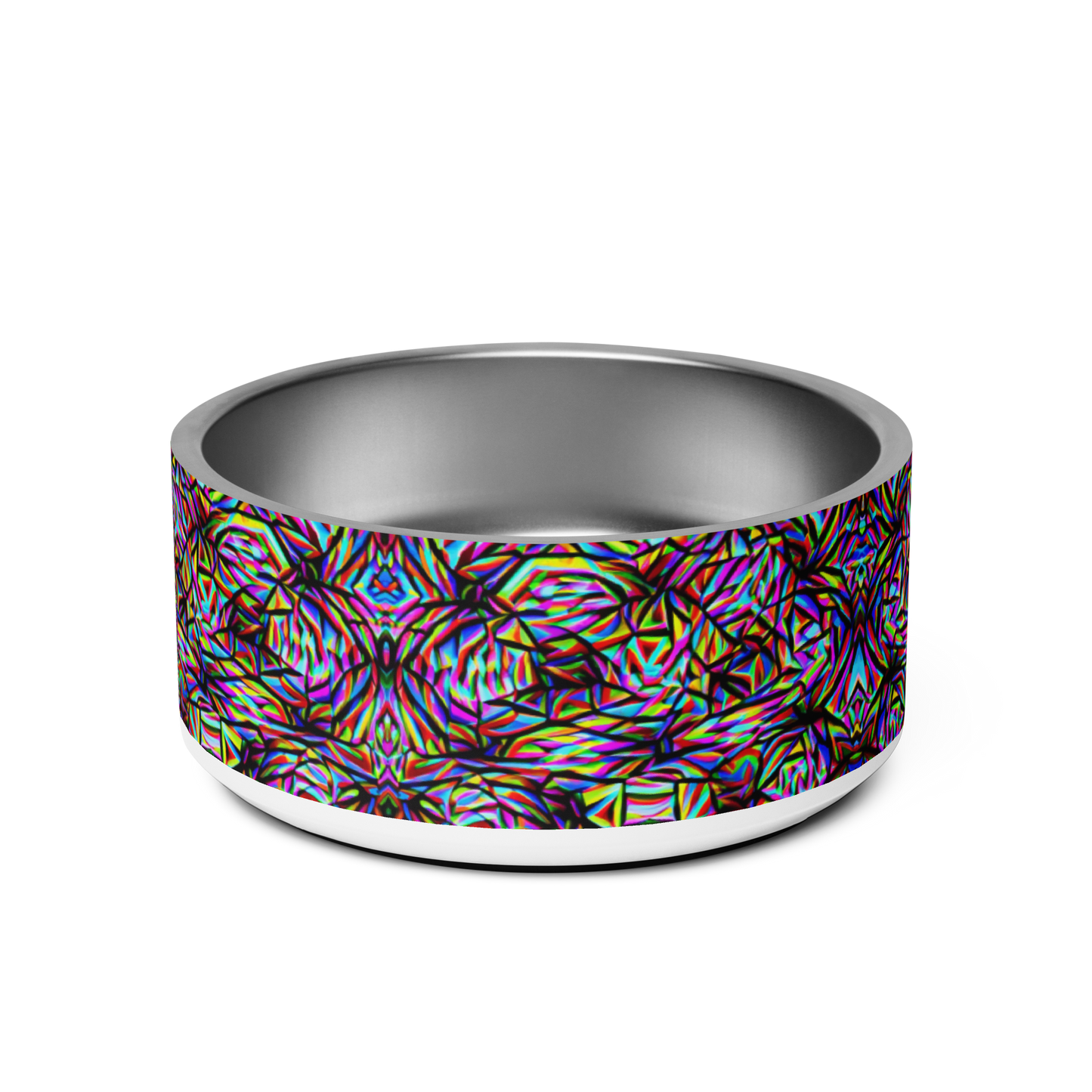 Mind Melt Patterns Stainless Steel Pet Bowl