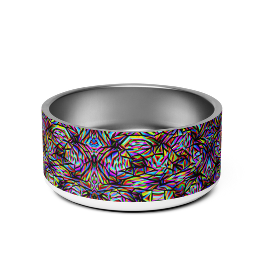 Mind Melt Patterns Stainless Steel Pet Bowl