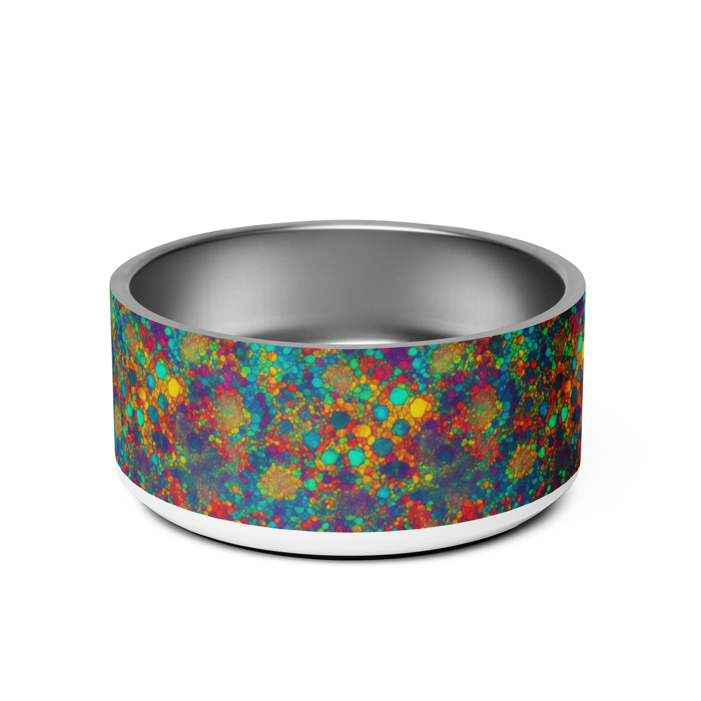 Mosaic Melody Stainless Steel Pet Bowl