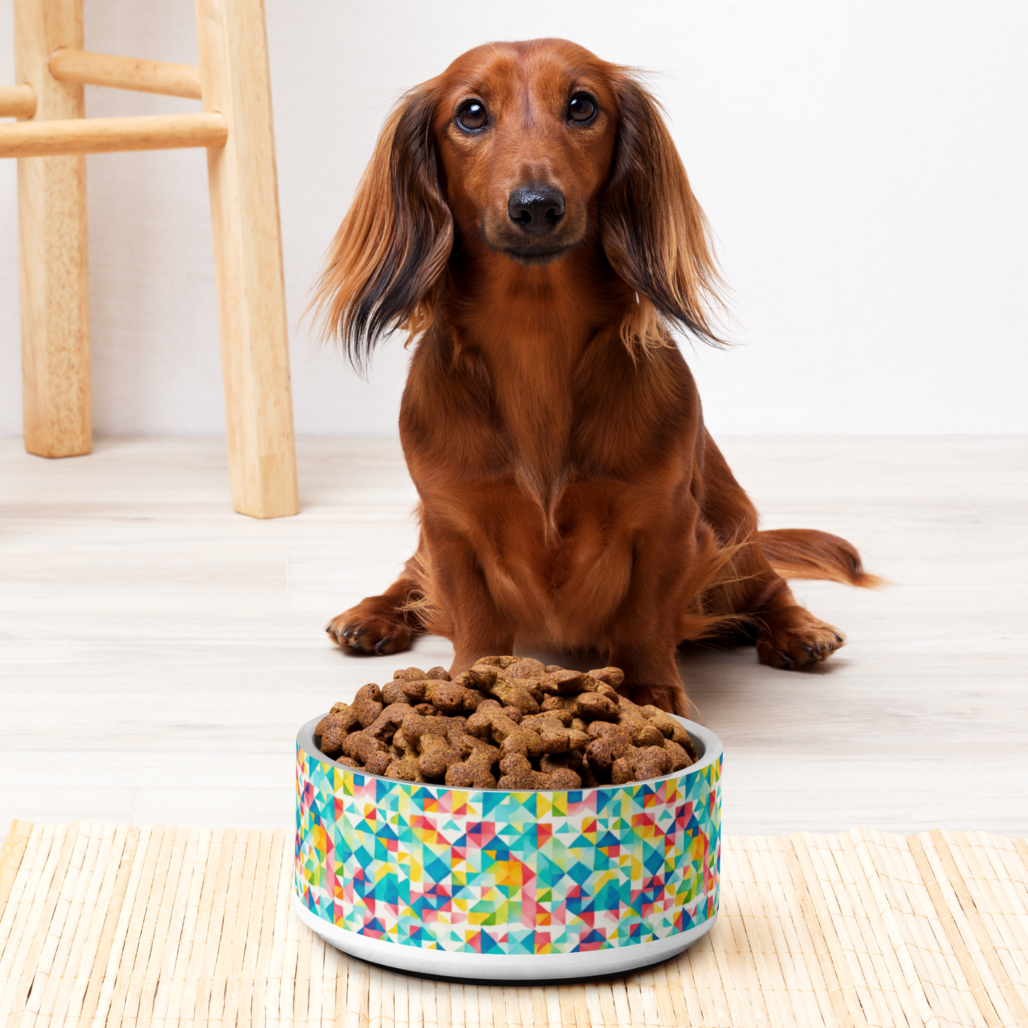 Mosaic Mirage Stainless Steel Pet Bowl