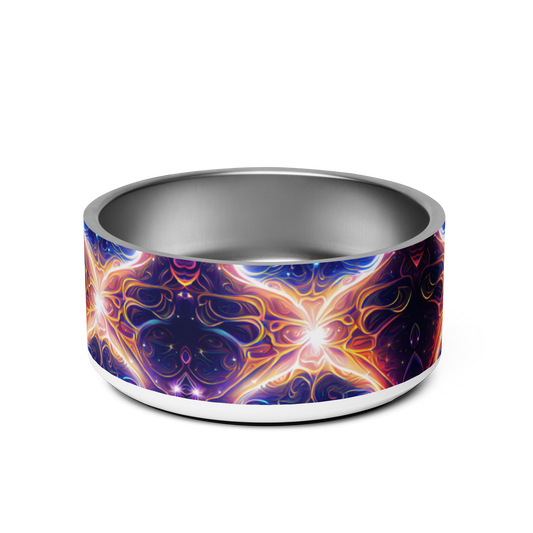 Neon Dreamscape Stainless Steel Pet Bowl