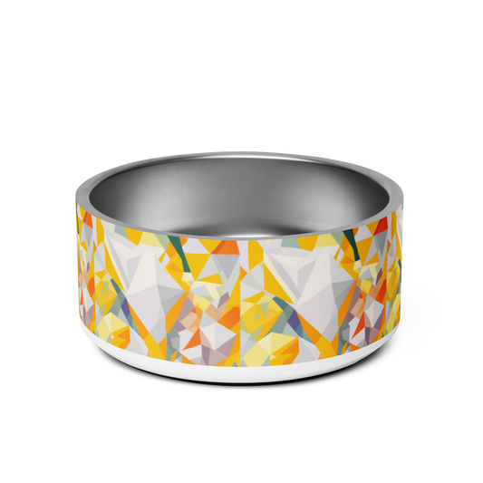 Polygon Prism Stainless Steel Pet Bowl