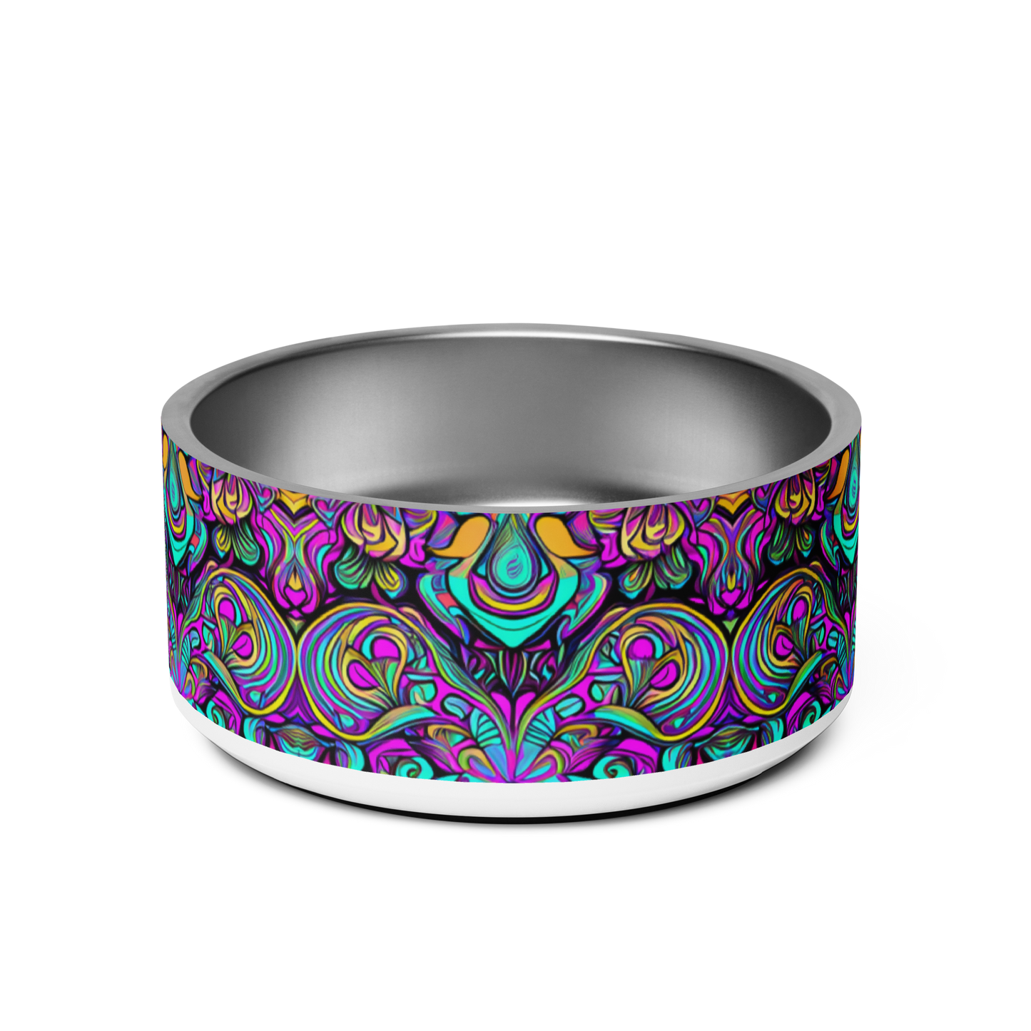 Psychedelic Chaos Stainless Steel Pet Bowl