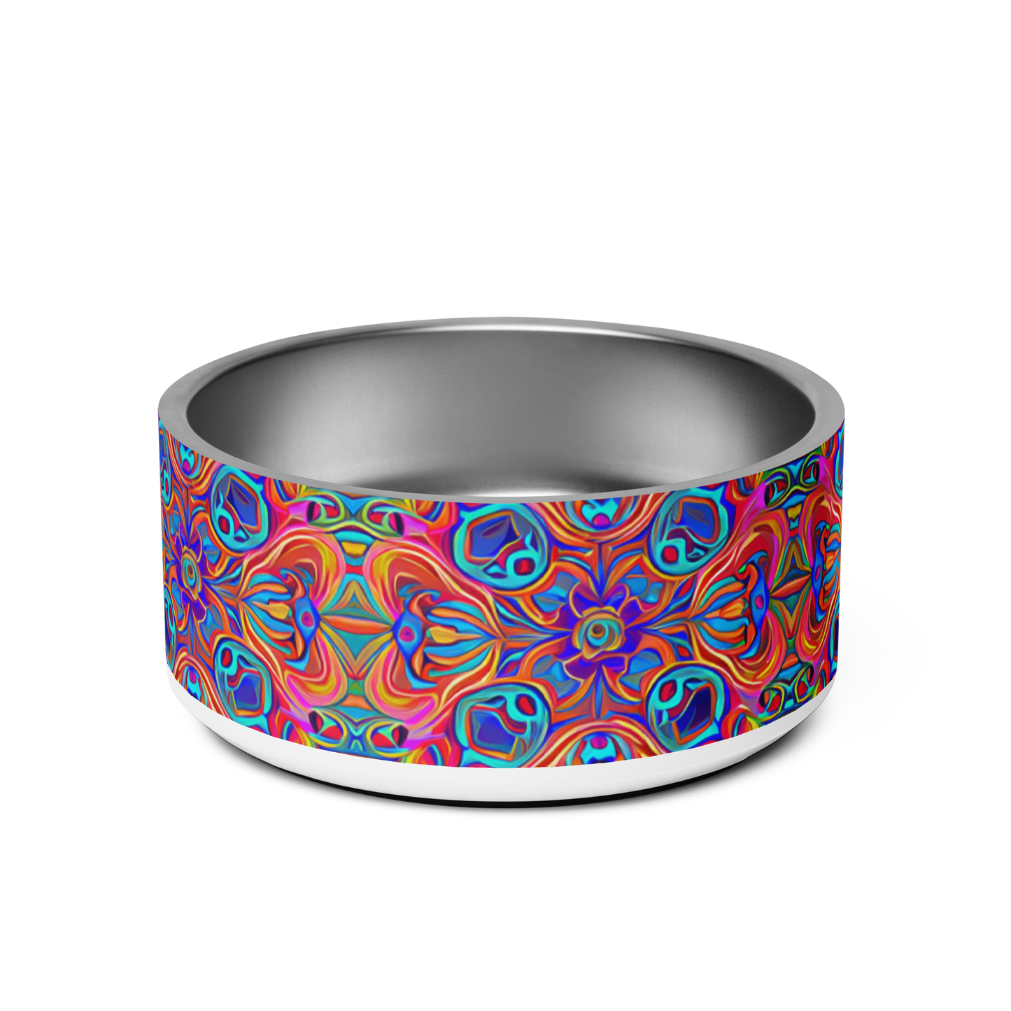 Psychedelic Spectrum Stainless Steel Pet Bowl