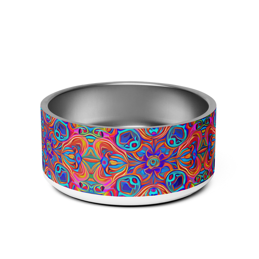 Psychedelic Spectrum Stainless Steel Pet Bowl