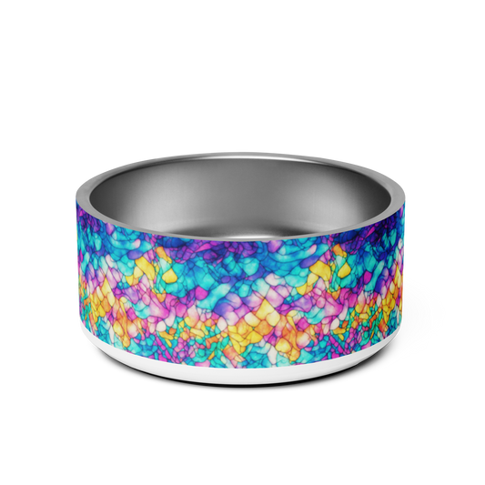 Trippy Tranquility Stainless Steel Pet Bowl