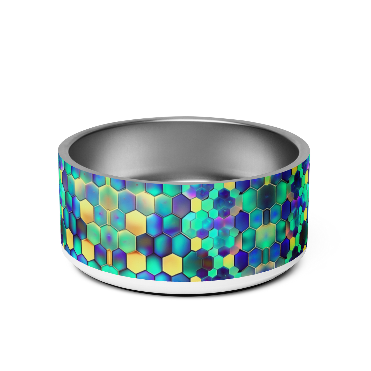 Vibrant Comb Stainless Steel Pet Bowl