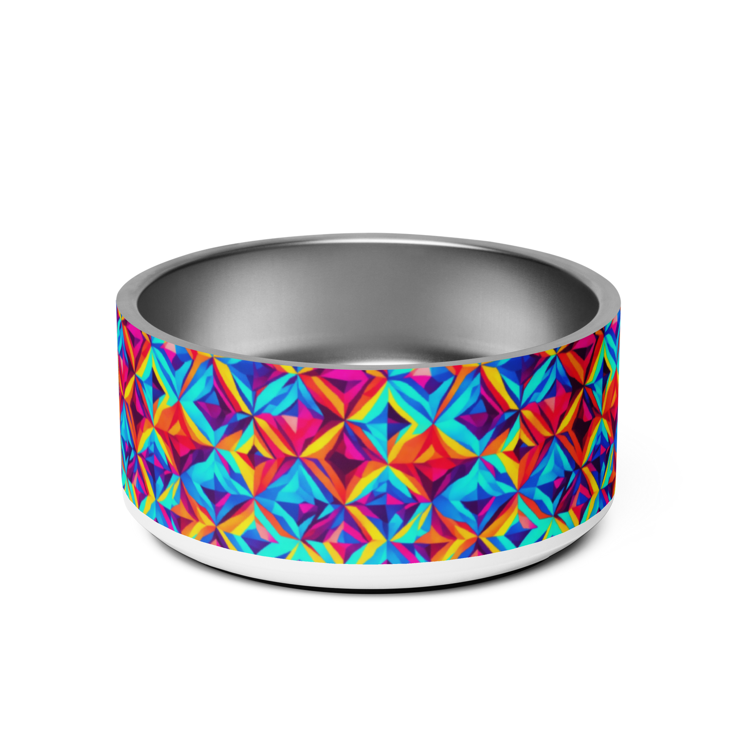 Vivid Diamonds Stainless Steel Pet Bowl