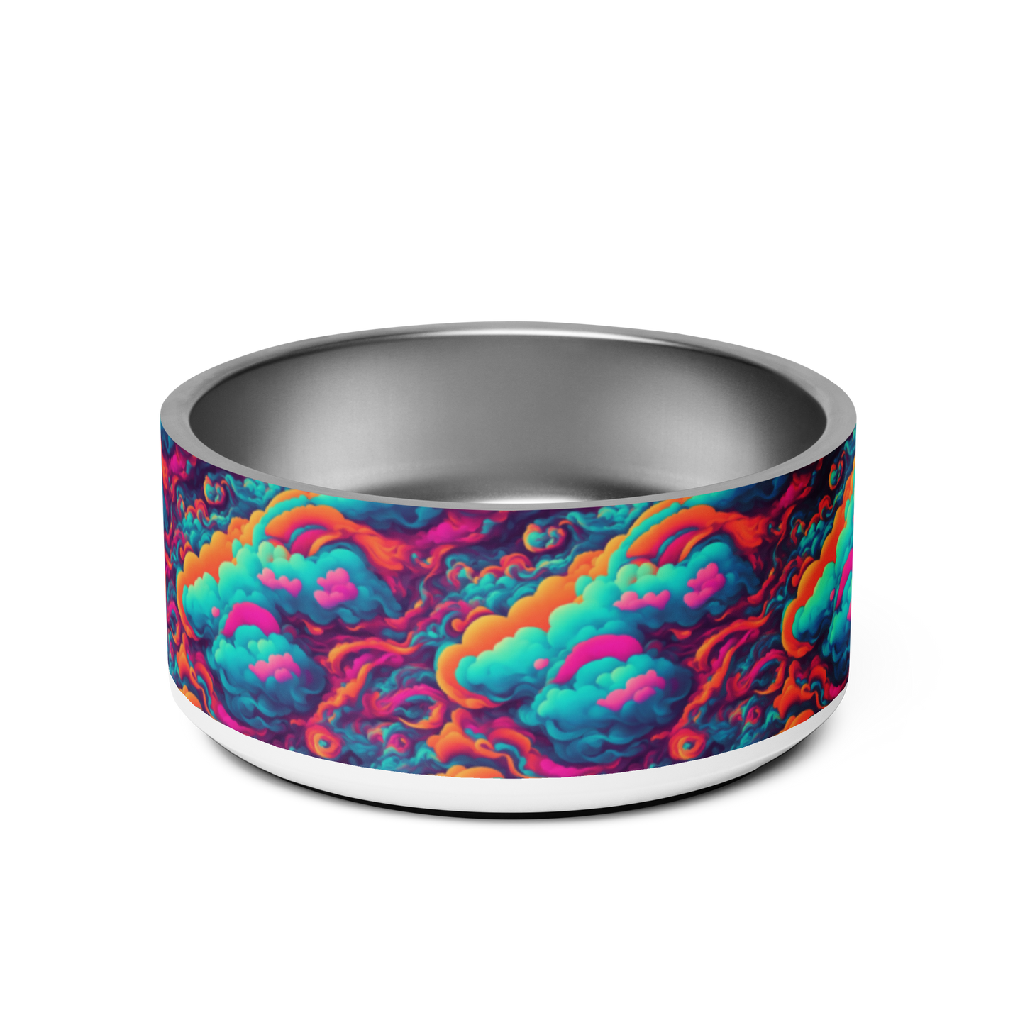 Abstract Alchemy Stainless Steel Pet Bowl