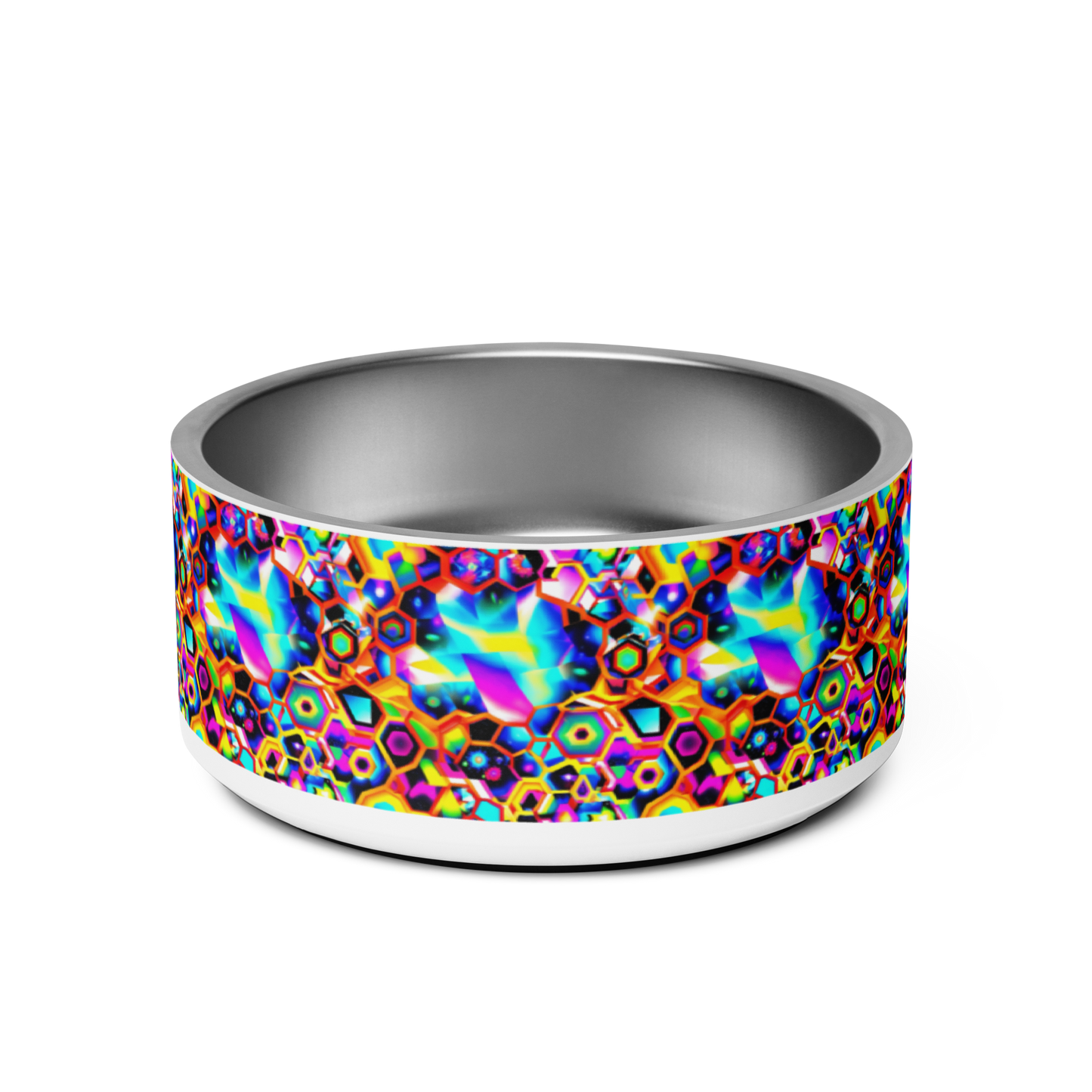 Cosmic Cascade Stainless Steel Pet Bowl