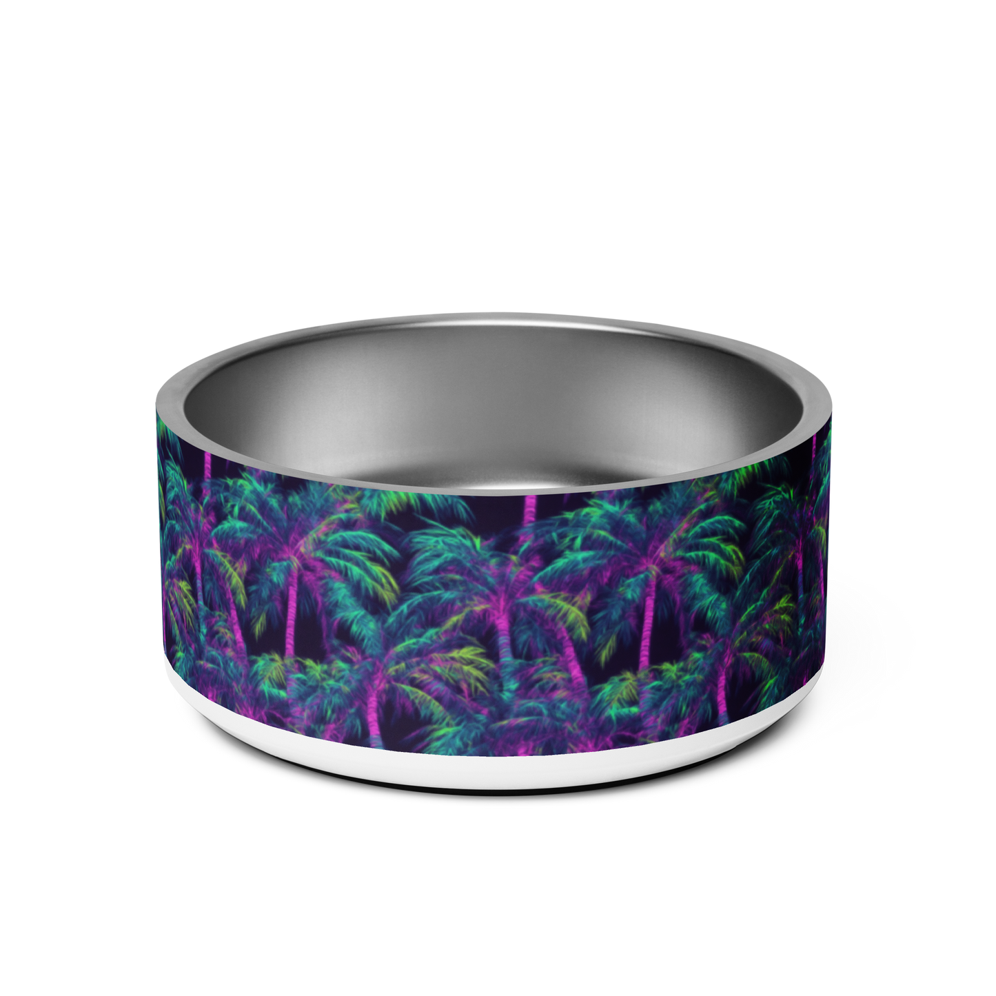 Electric Palms Stainless Steel Pet Bowl