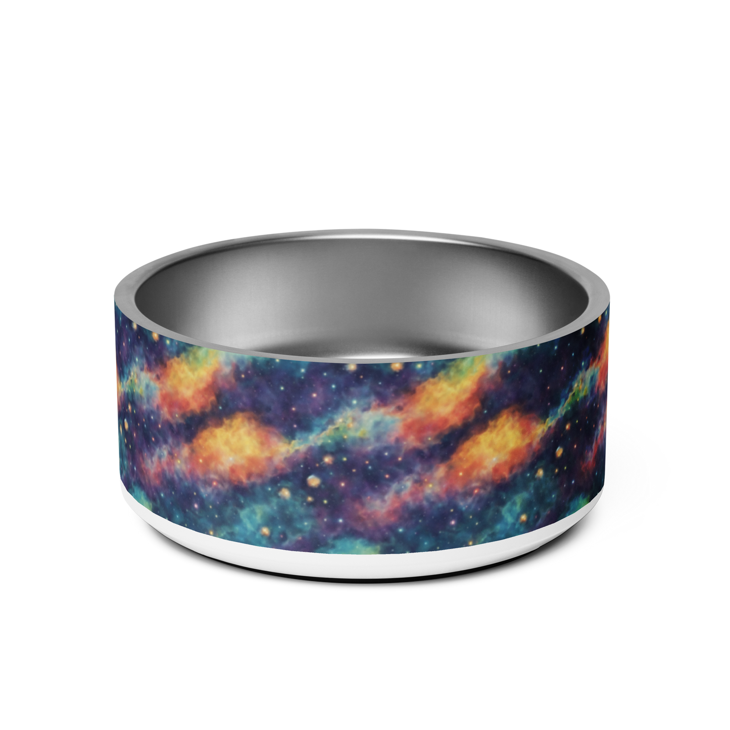 Galaxy Glamour Stainless Steel Pet Bowl