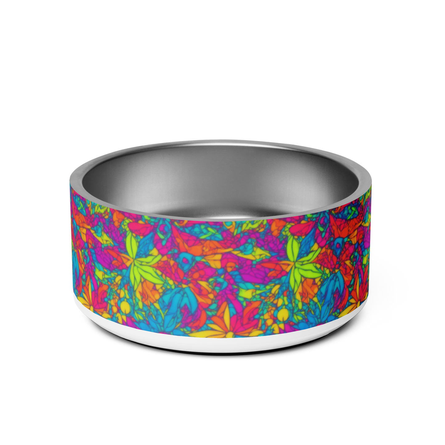 Groovy Geometrics Stainless Steel Pet Bowl