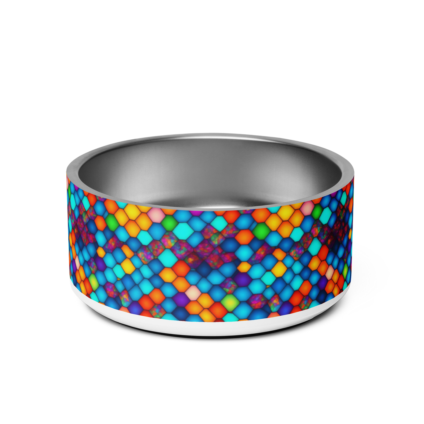 Hexa Spectrum Stainless Steel Pet Bowl