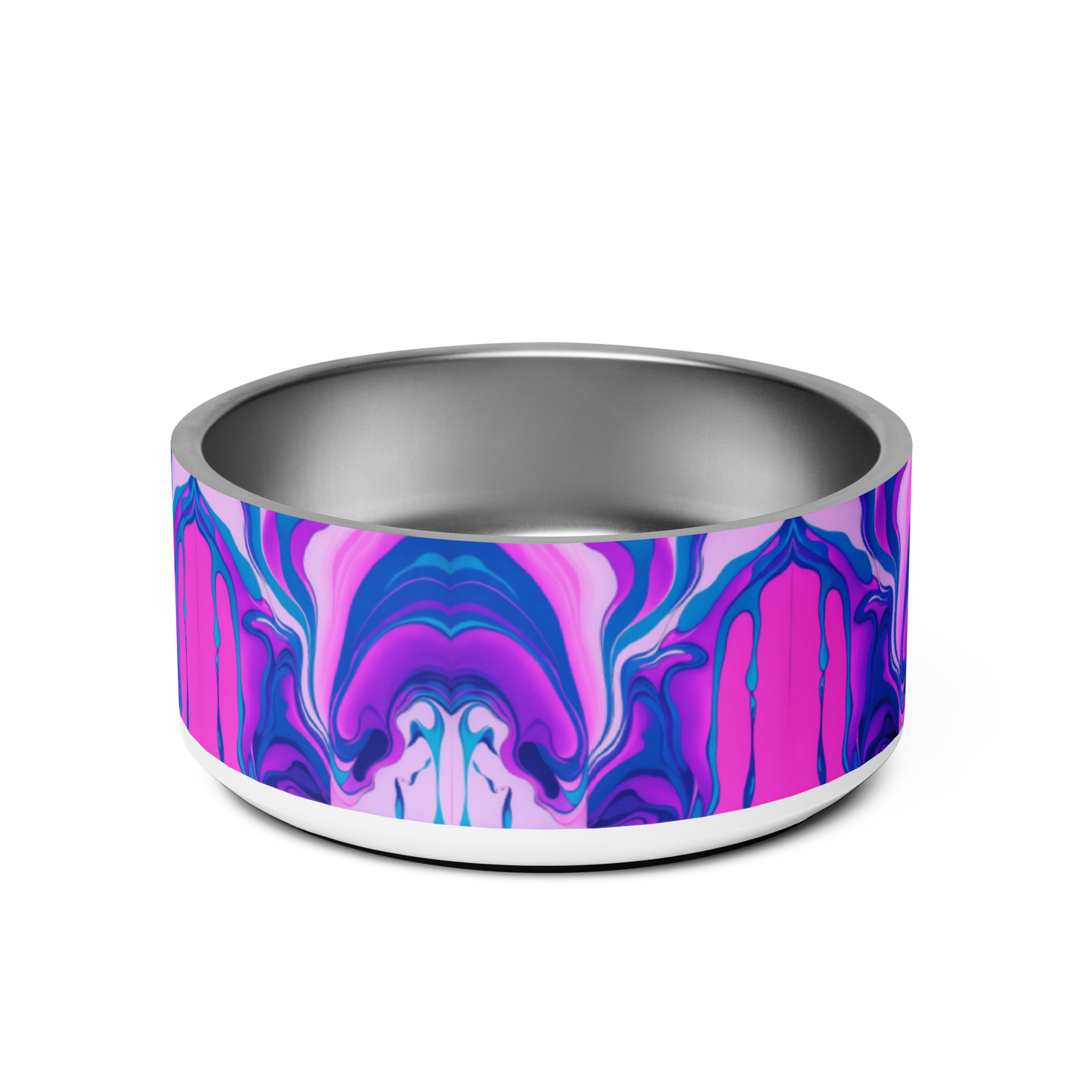 Marbled Magic Stainless Steel Pet Bowl