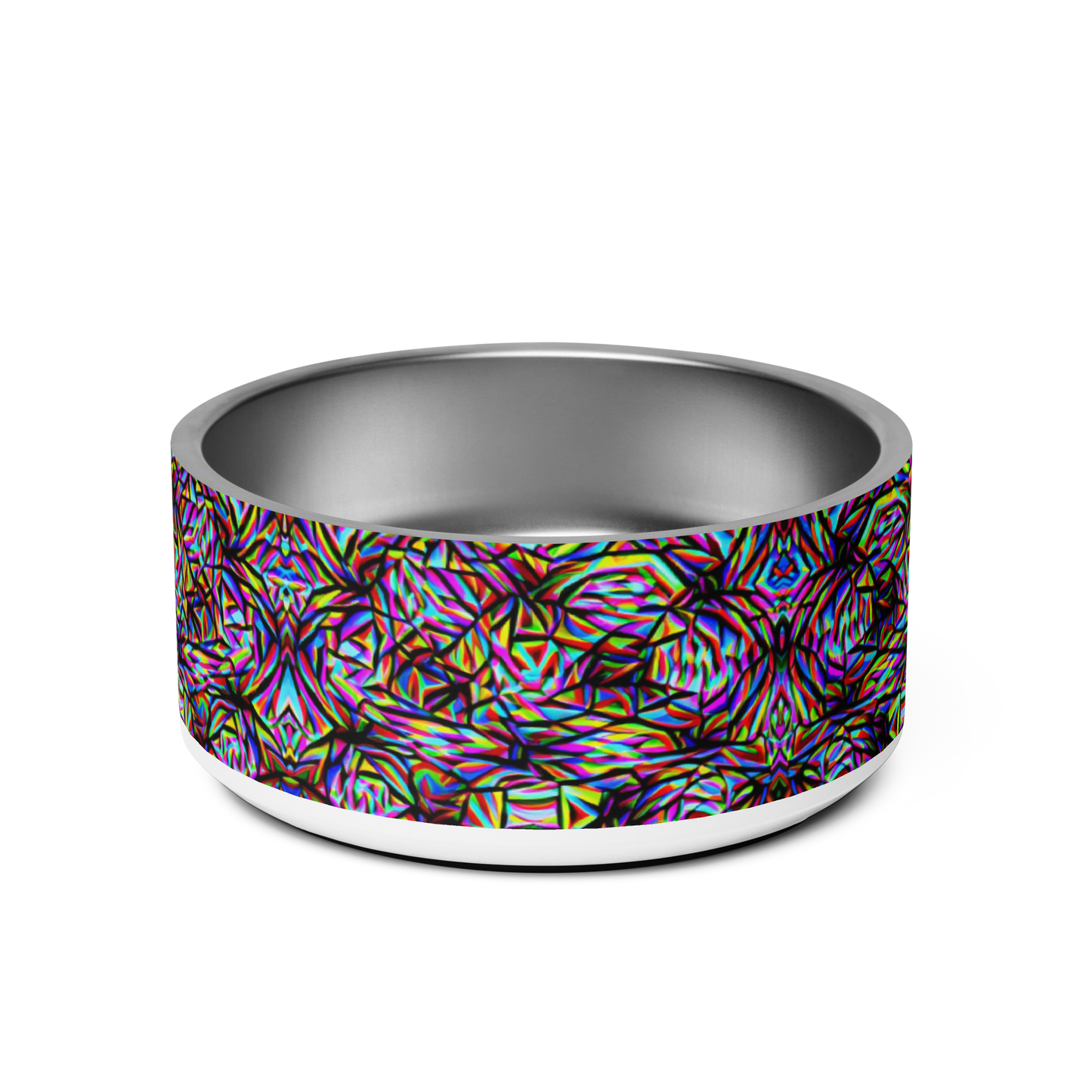 Mind Melt Patterns Stainless Steel Pet Bowl