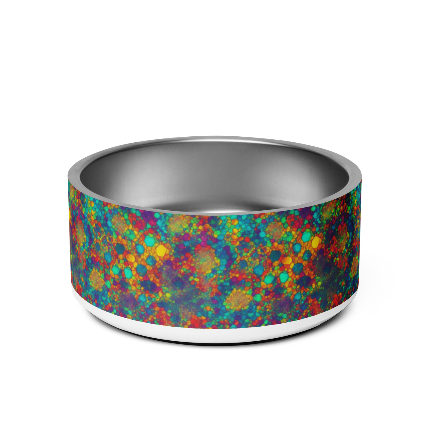 Mosaic Melody Stainless Steel Pet Bowl