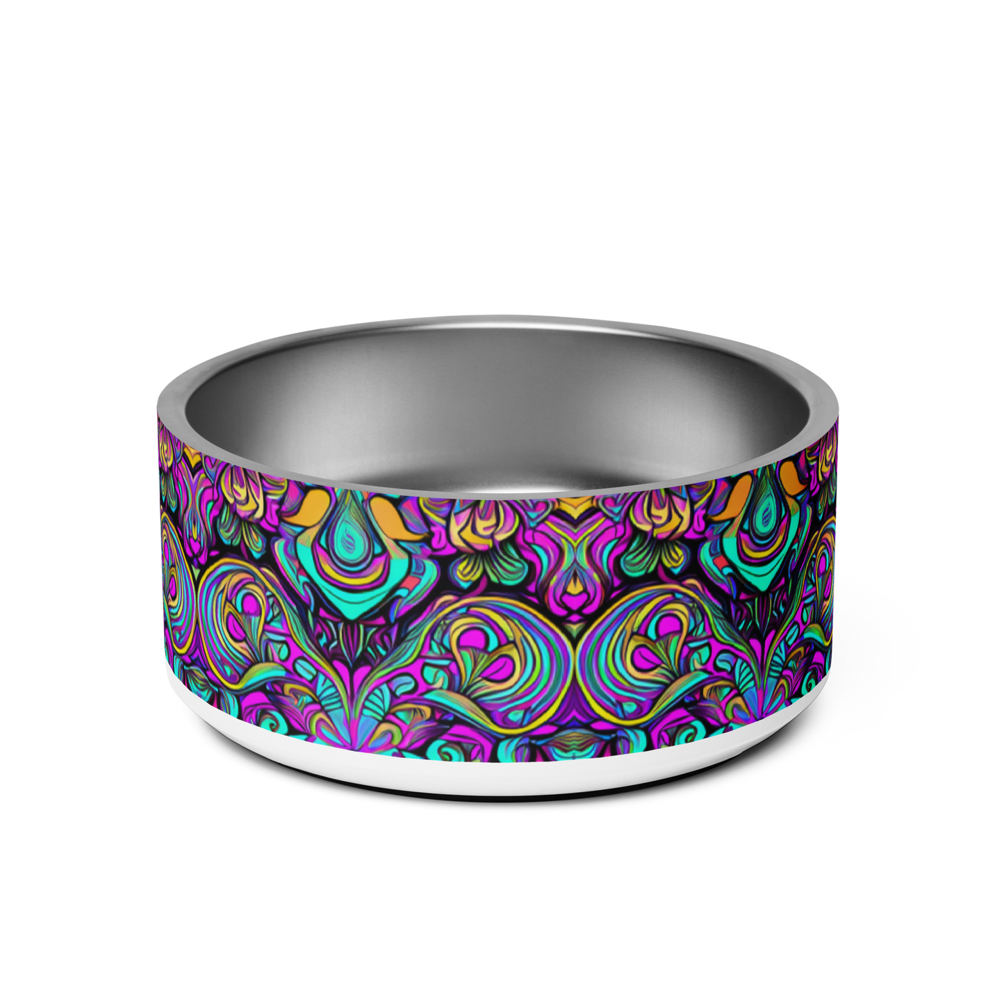 Psychedelic Chaos Stainless Steel Pet Bowl