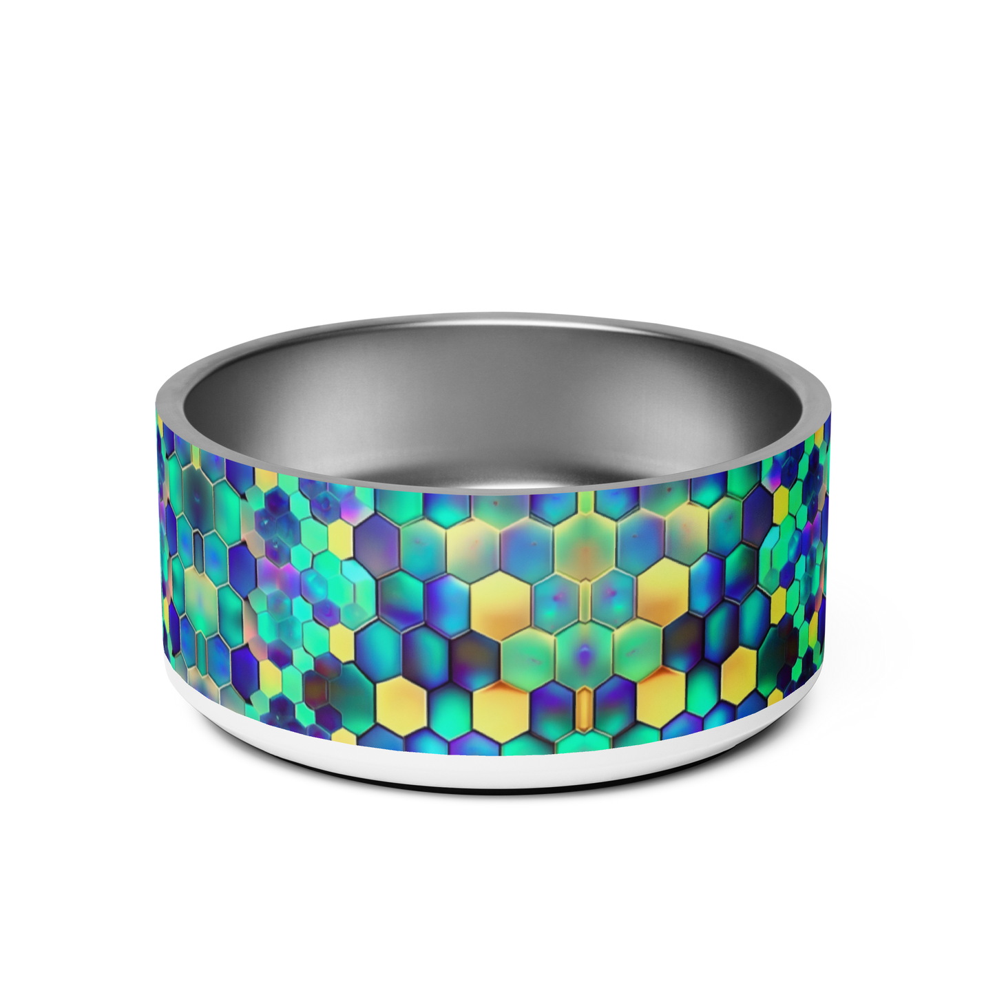 Vibrant Comb Stainless Steel Pet Bowl