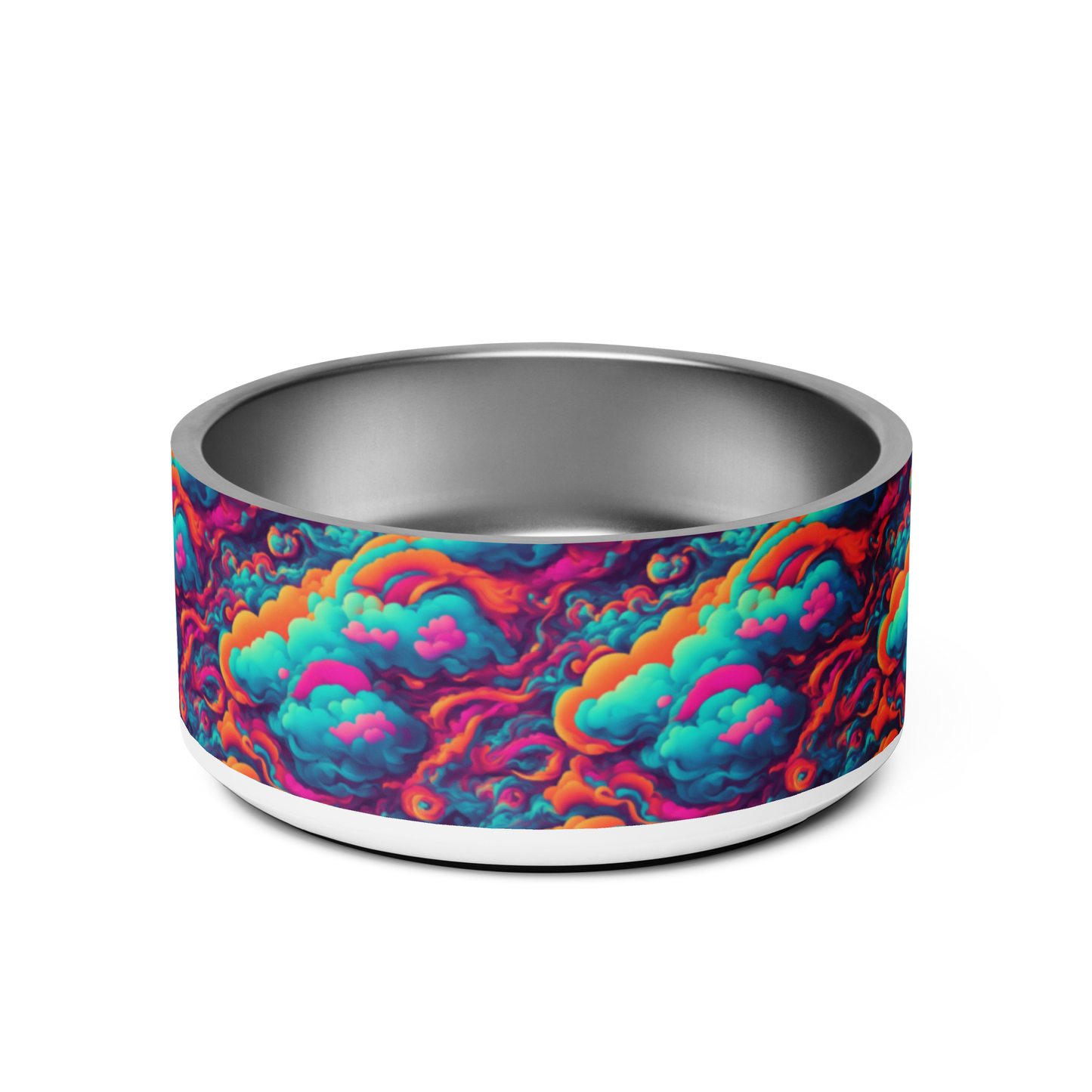 Abstract Alchemy Stainless Steel Pet Bowl