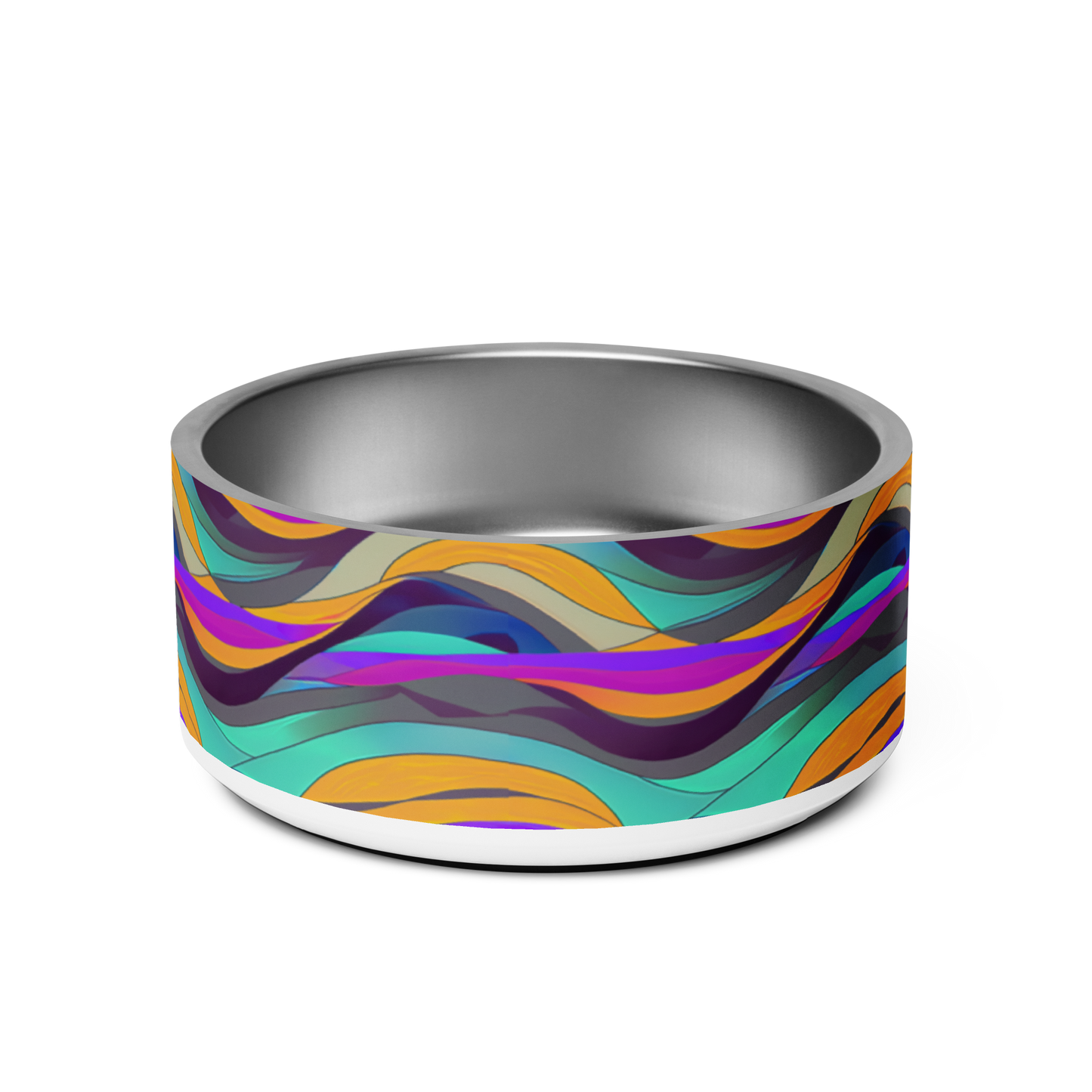 Calm Waves Stainless Steel Pet Bowl