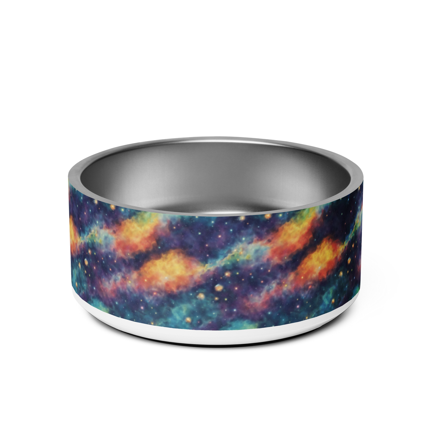 Galaxy Glamour Stainless Steel Pet Bowl