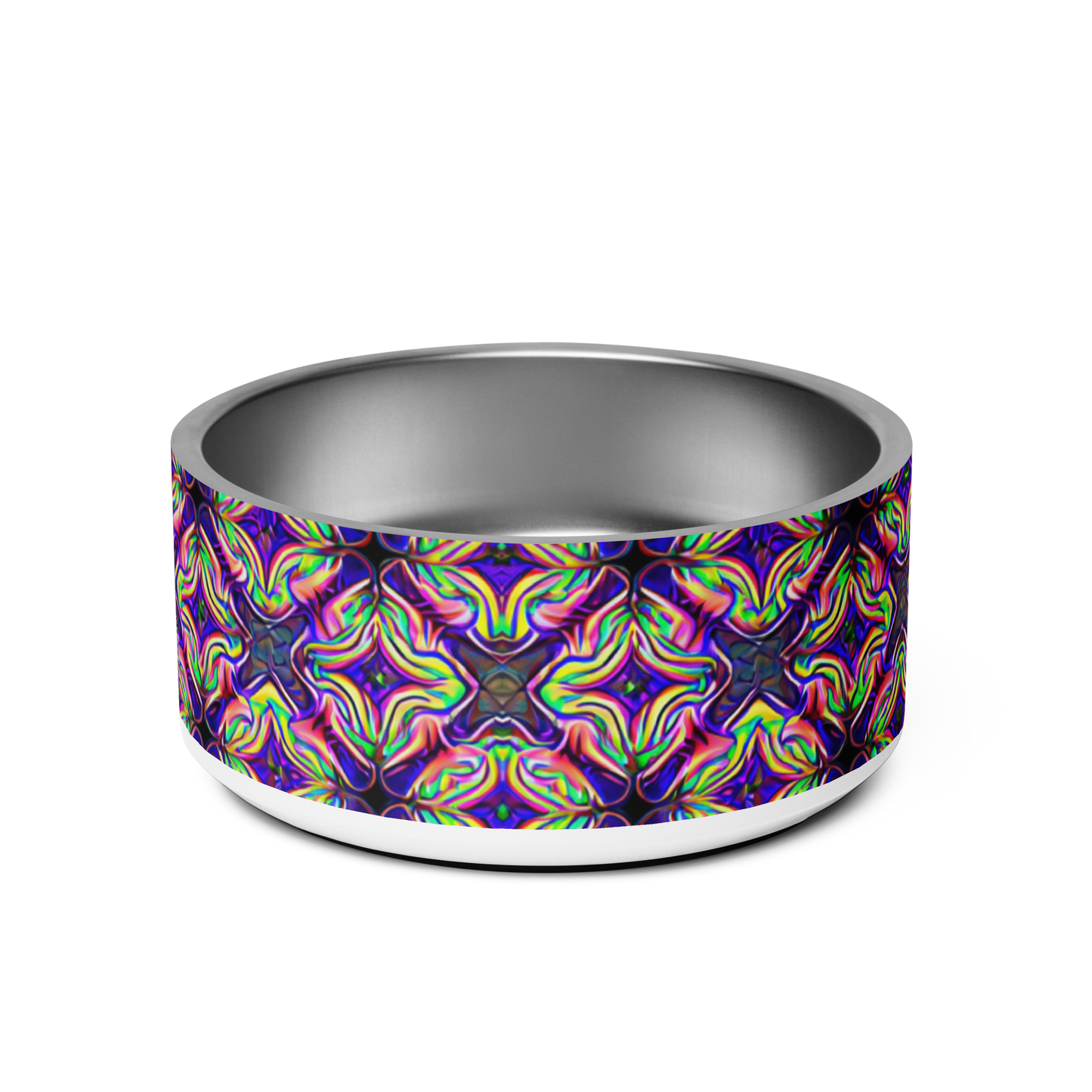 Glow Geo Stainless Steel Pet Bowl