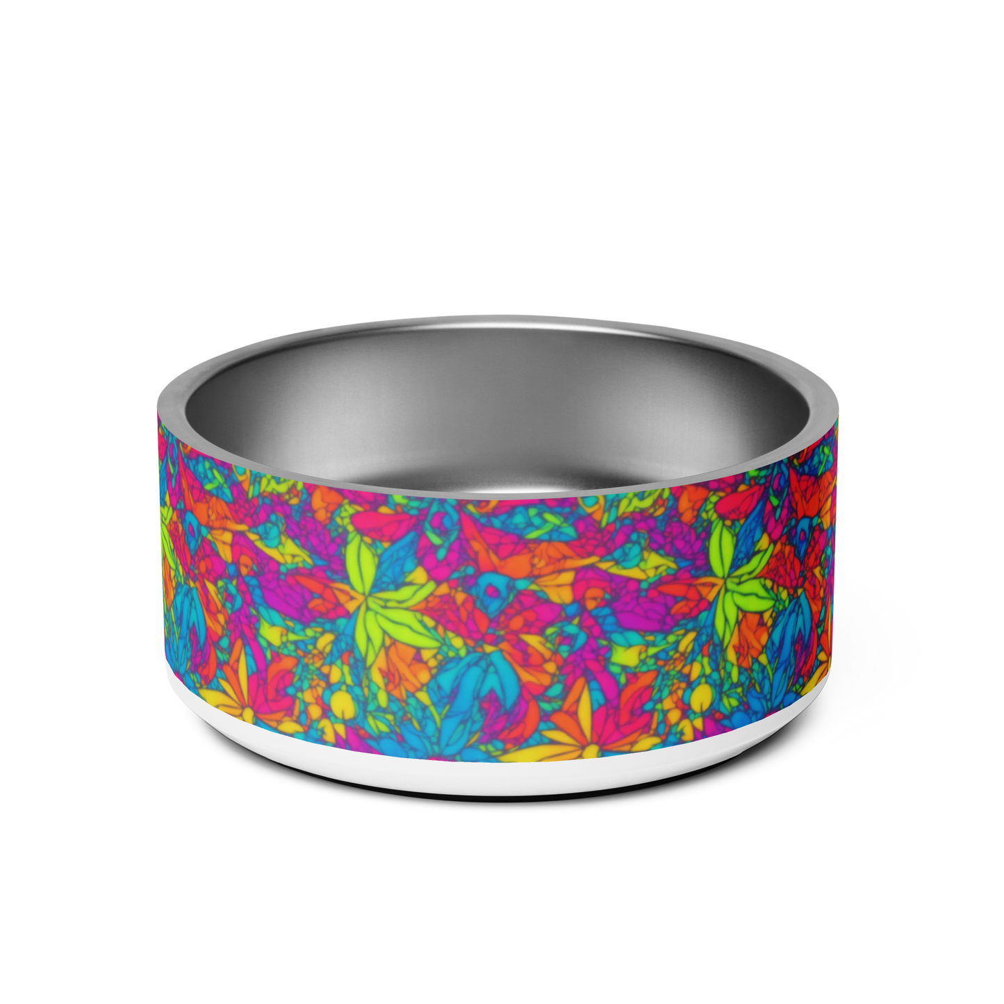 Groovy Geometrics Stainless Steel Pet Bowl