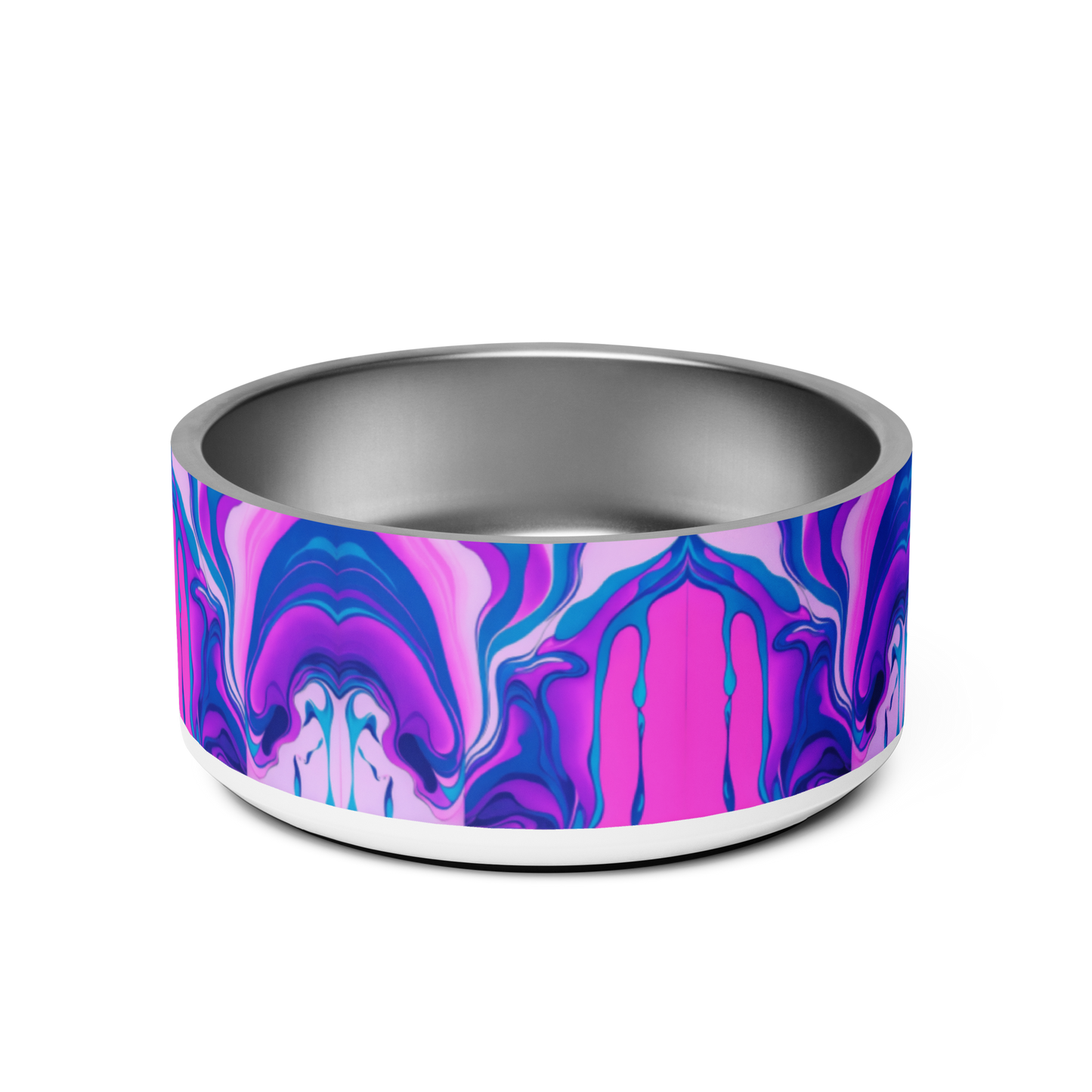 Marbled Magic Stainless Steel Pet Bowl