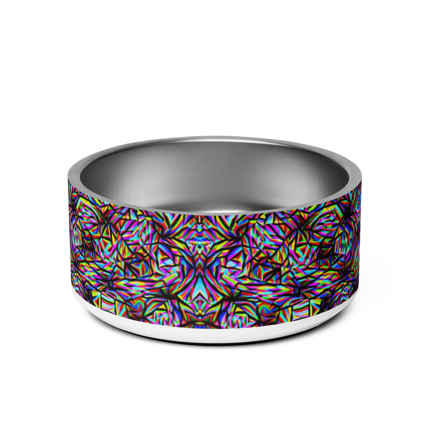 Mind Melt Patterns Stainless Steel Pet Bowl