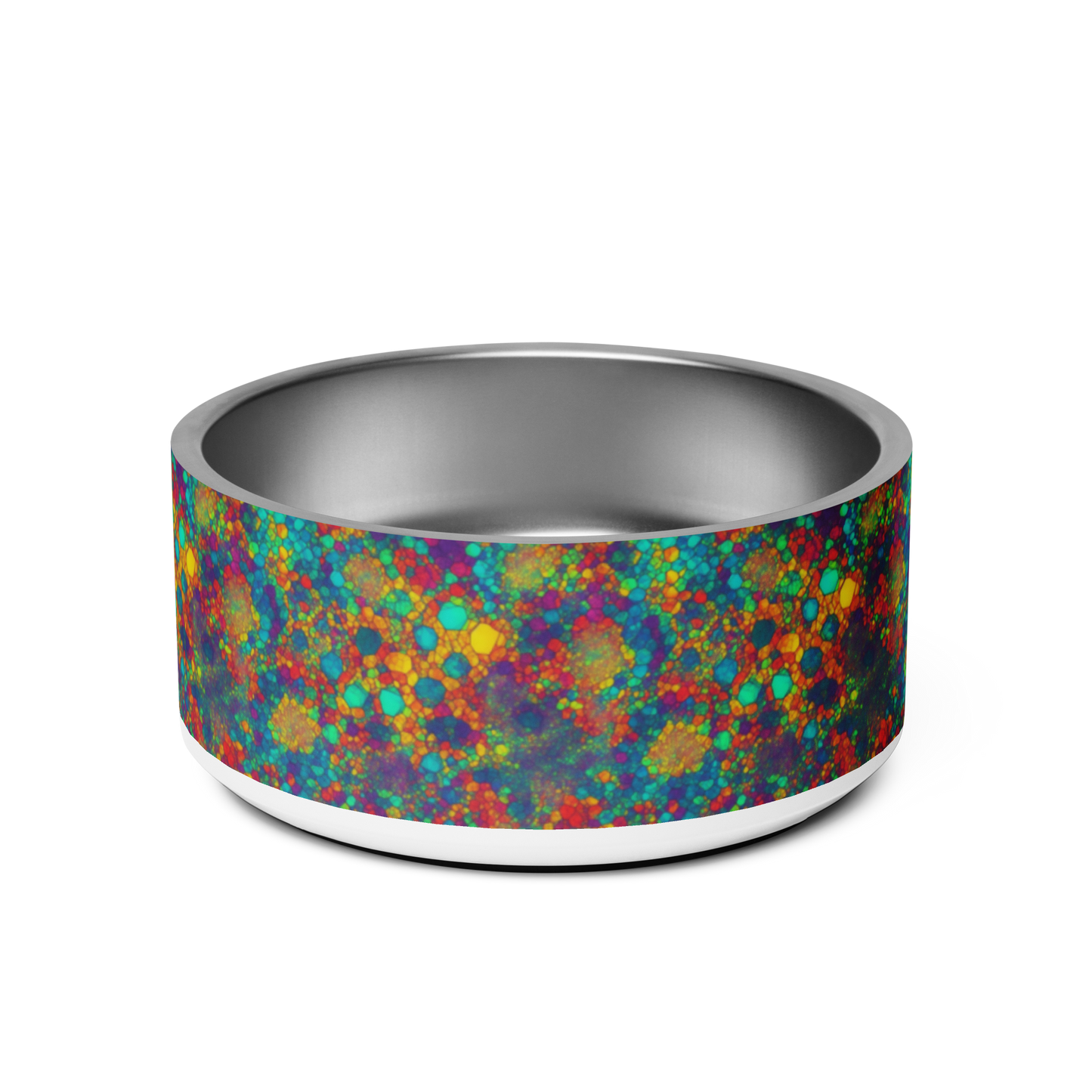 Mosaic Melody Stainless Steel Pet Bowl