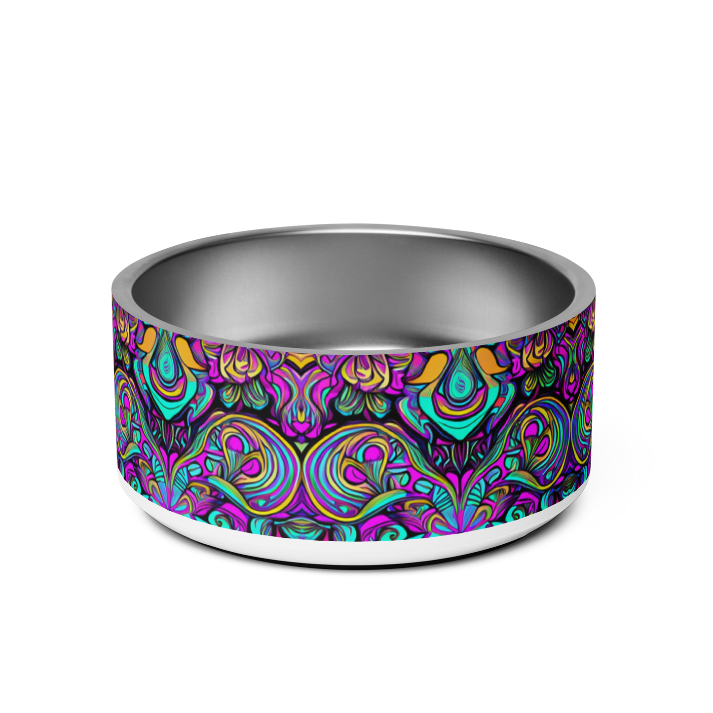 Psychedelic Chaos Stainless Steel Pet Bowl