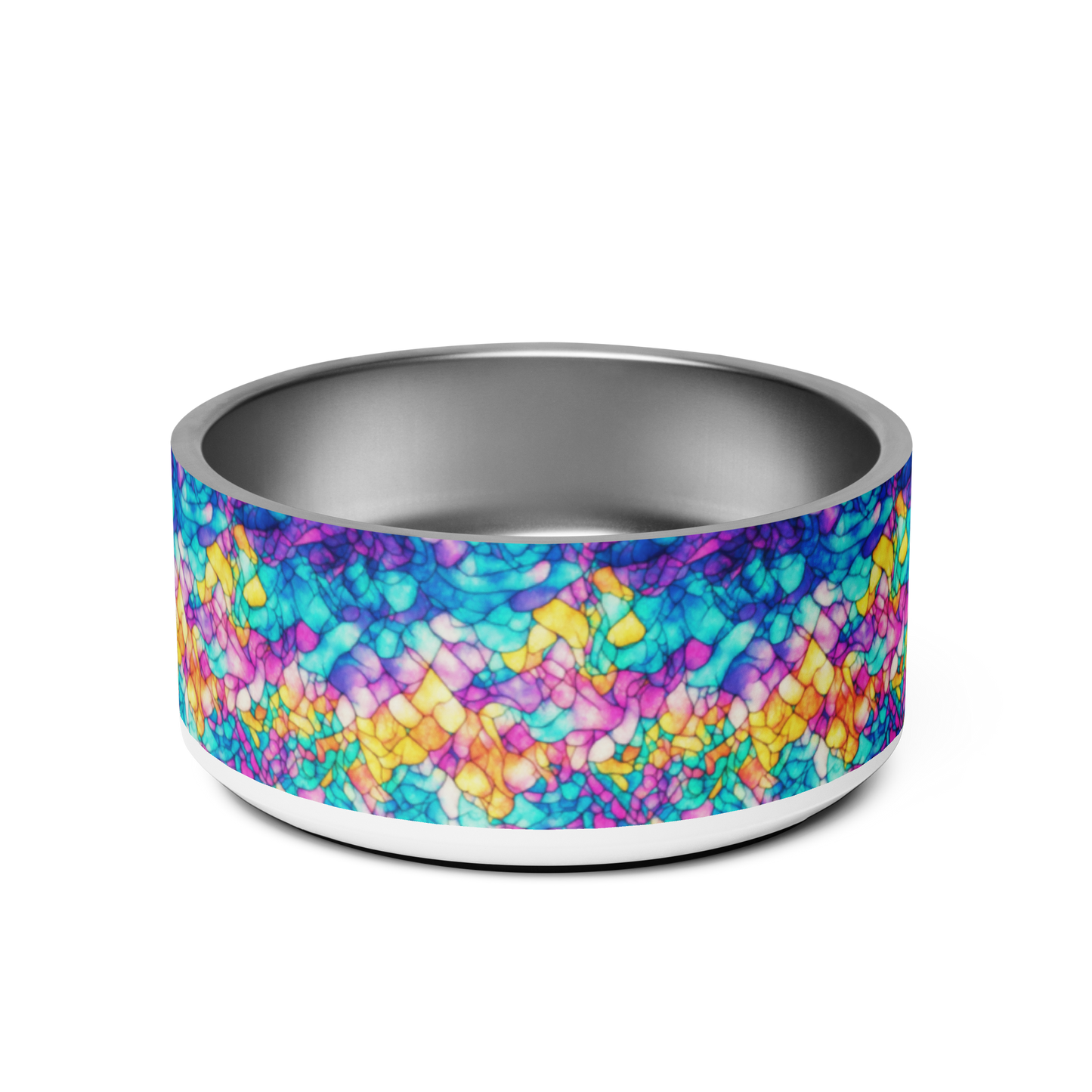 Trippy Tranquility Stainless Steel Pet Bowl