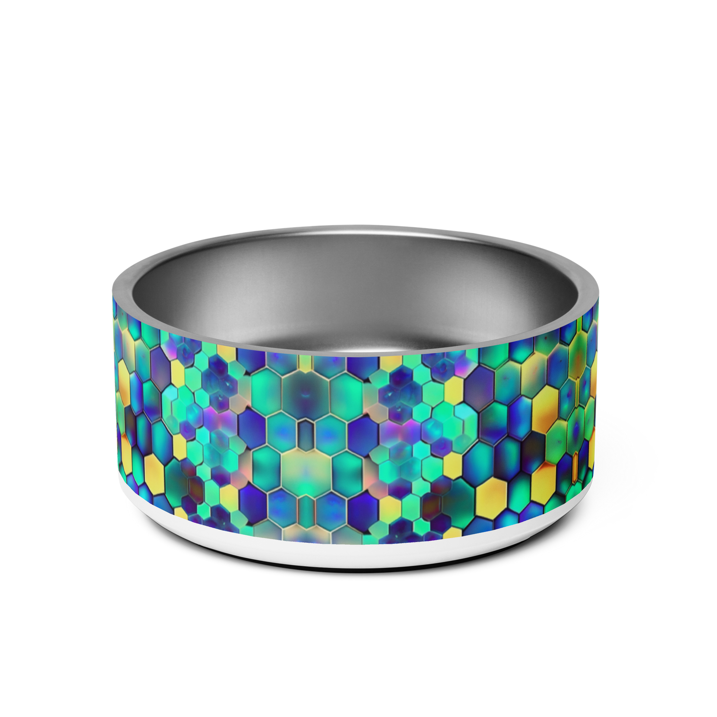 Vibrant Comb Stainless Steel Pet Bowl