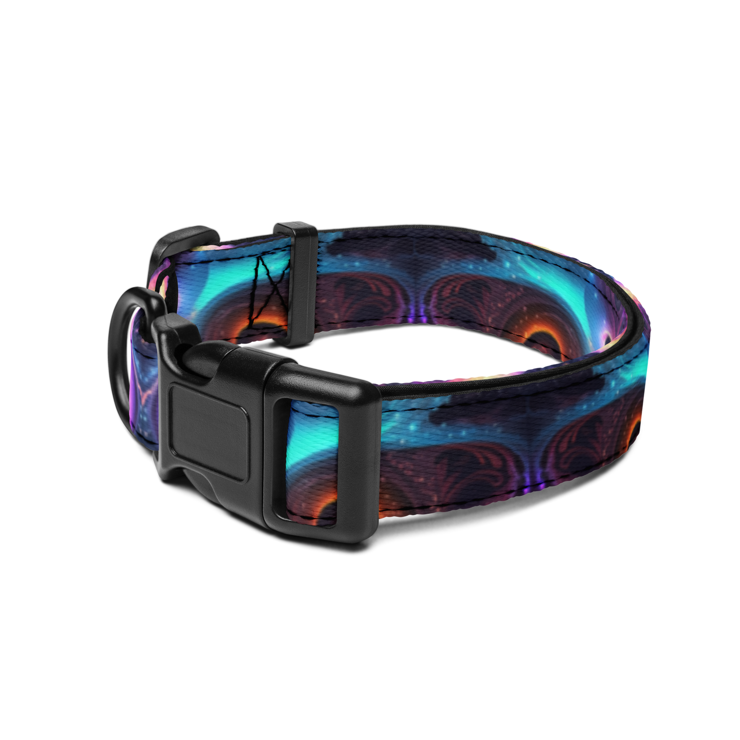 Neon Spiral Pet Collar