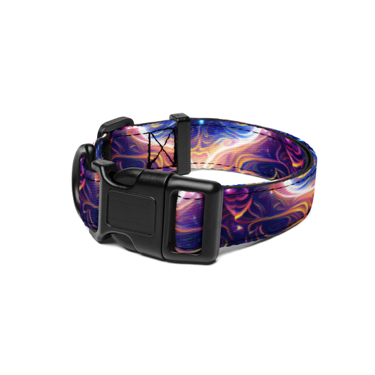 Neon Dreamscape Pet Collar