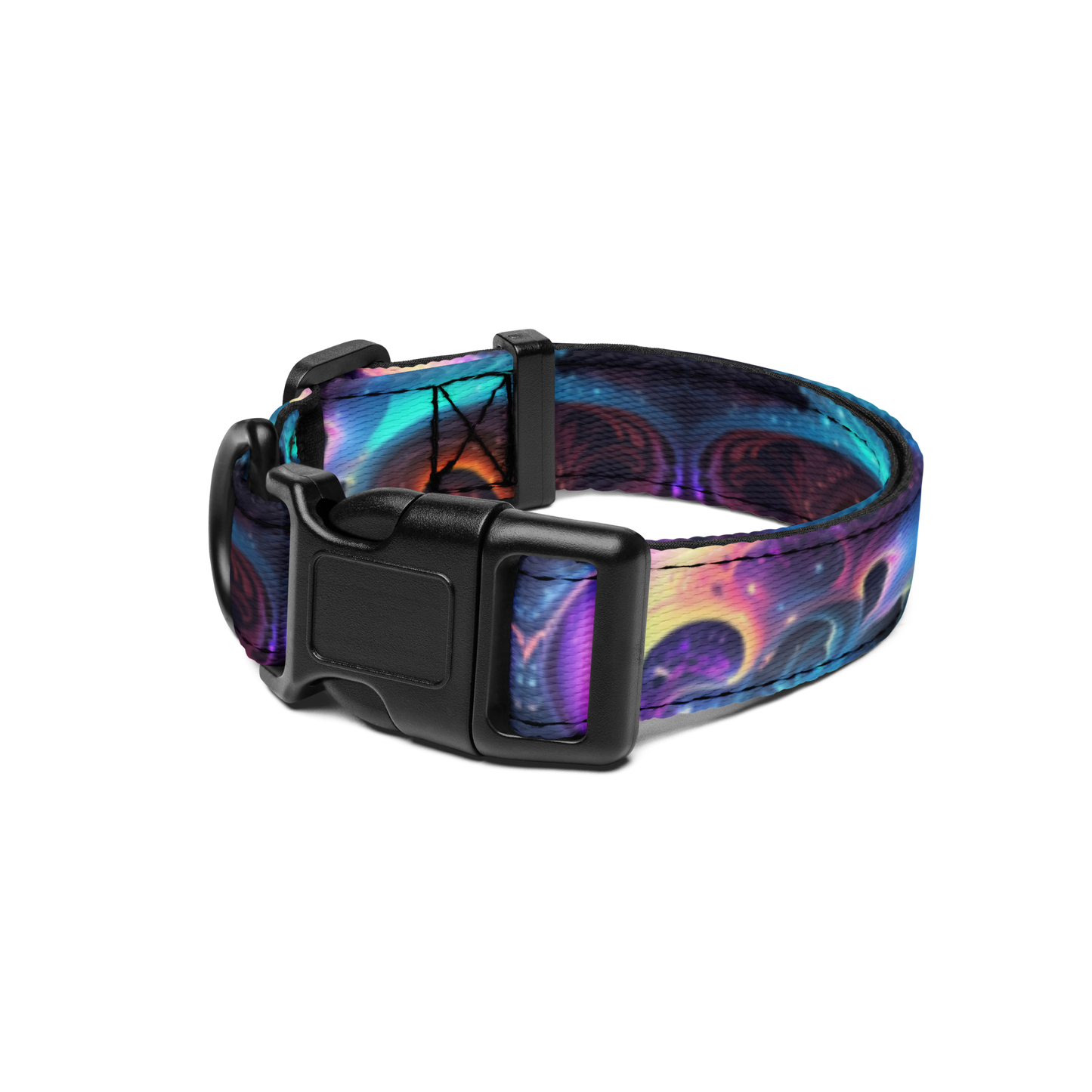 Neon Spiral Pet Collar