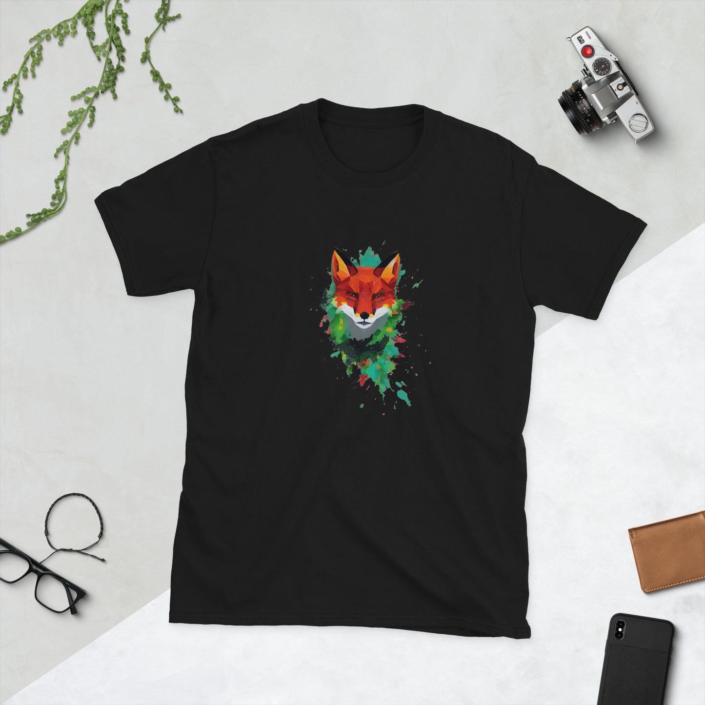 Artistic Fox Short-Sleeve Unisex T-Shirt